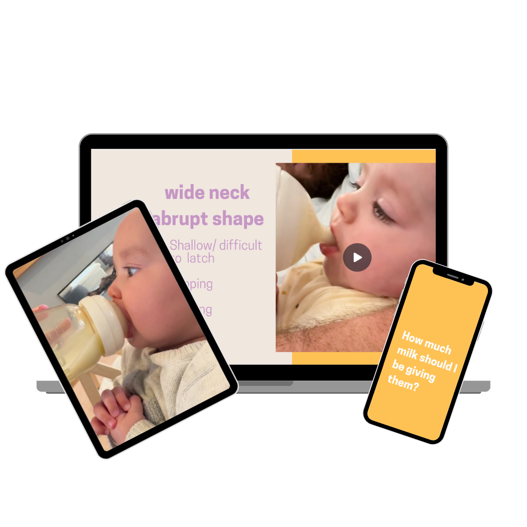 Triple B bottle refusal course preview, online lessons for parents